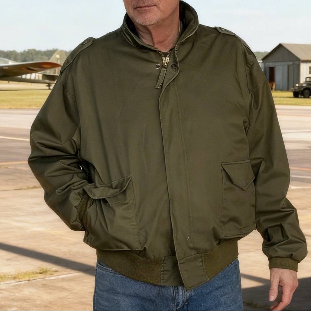 Civilian Reproduction Military Bomber Jacket M-90 Size XL Green with Liner